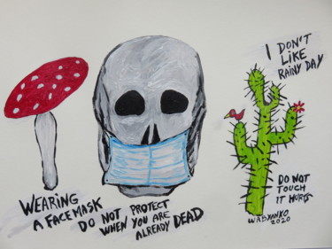 Mask do not Protect Dead Skull from Virus