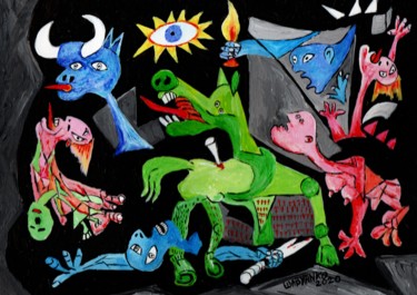 Guernica colors tribute to Pablo Picasso
