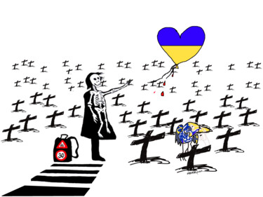 Keep Hope Girl with Balloon Ukraine