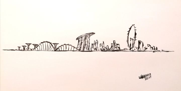 Singapore Skyline Minimalism